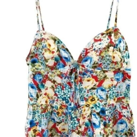 Oboe Women's Floral Mini Dress Size Large - Picture 3 of 14